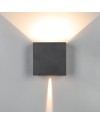 DAVOS XL* APLIQUE EXTERIOR LED* 2*10W 3000K NEGRO ARENADO